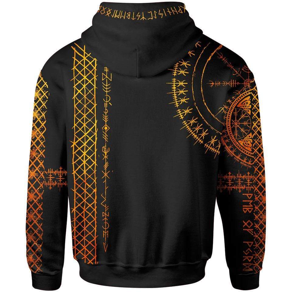 Hoodie Viking Runes Pullover Hoodie
