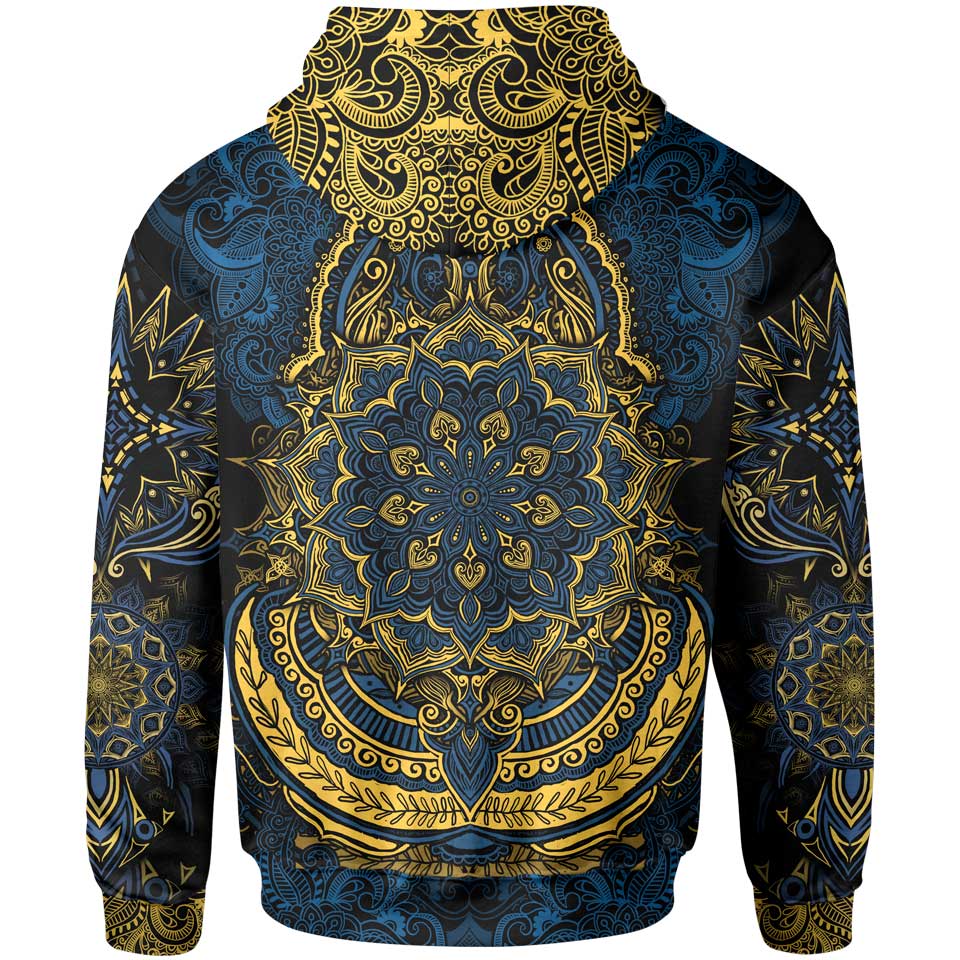 Zip-Hoodie Elephant Mandala Zip Hoodie
