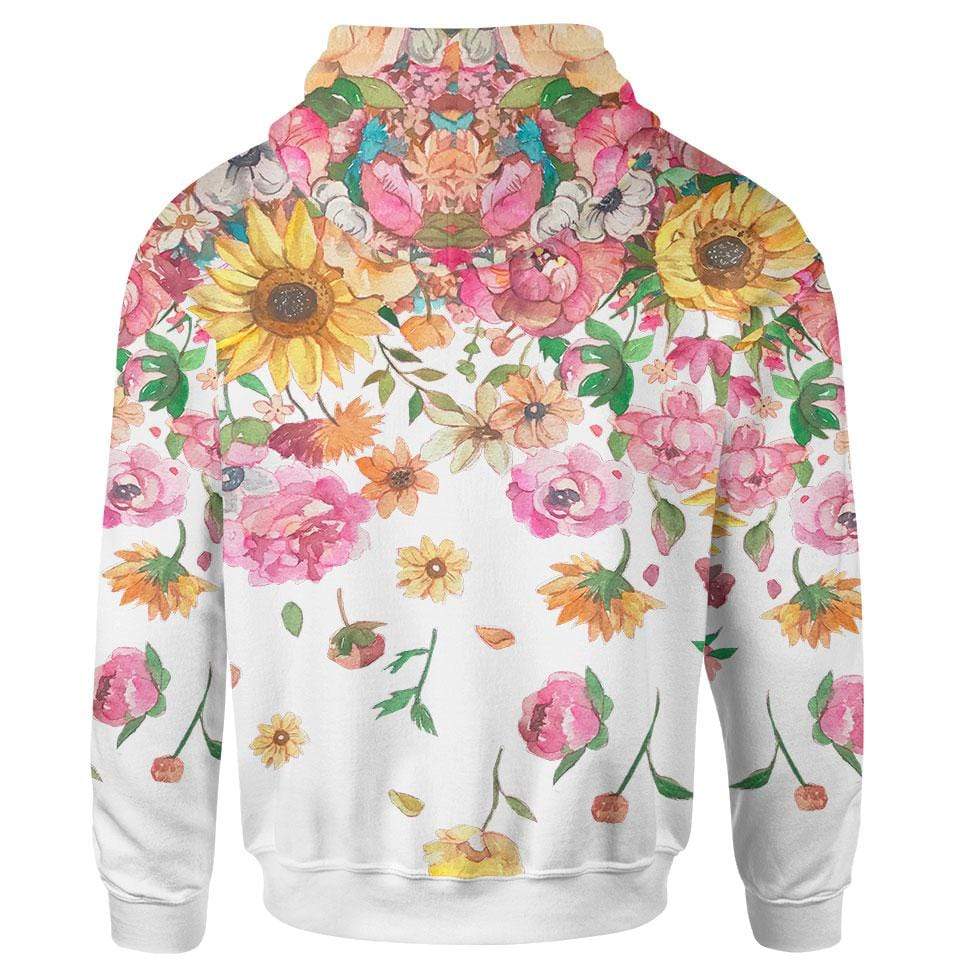 Zip-Hoodie Flower Reign Zip Hoodie