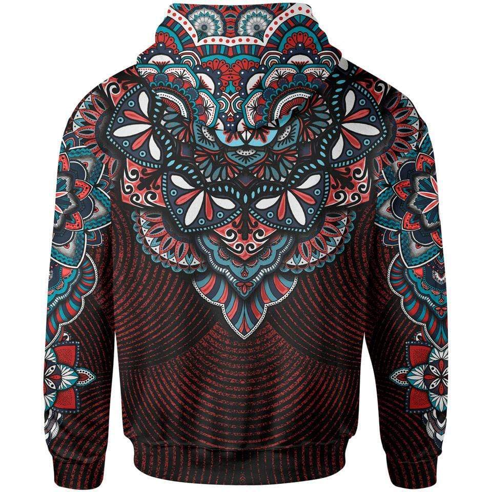 Zip-Hoodie Royal Mandala Zip Hoodie