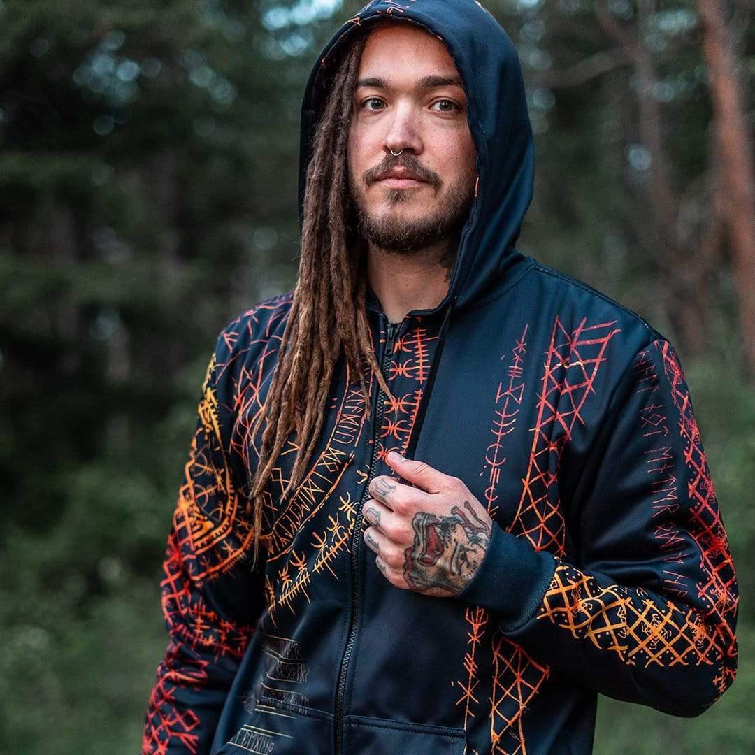 RUNA Viking Runes Zip Hoodie – Lunafide