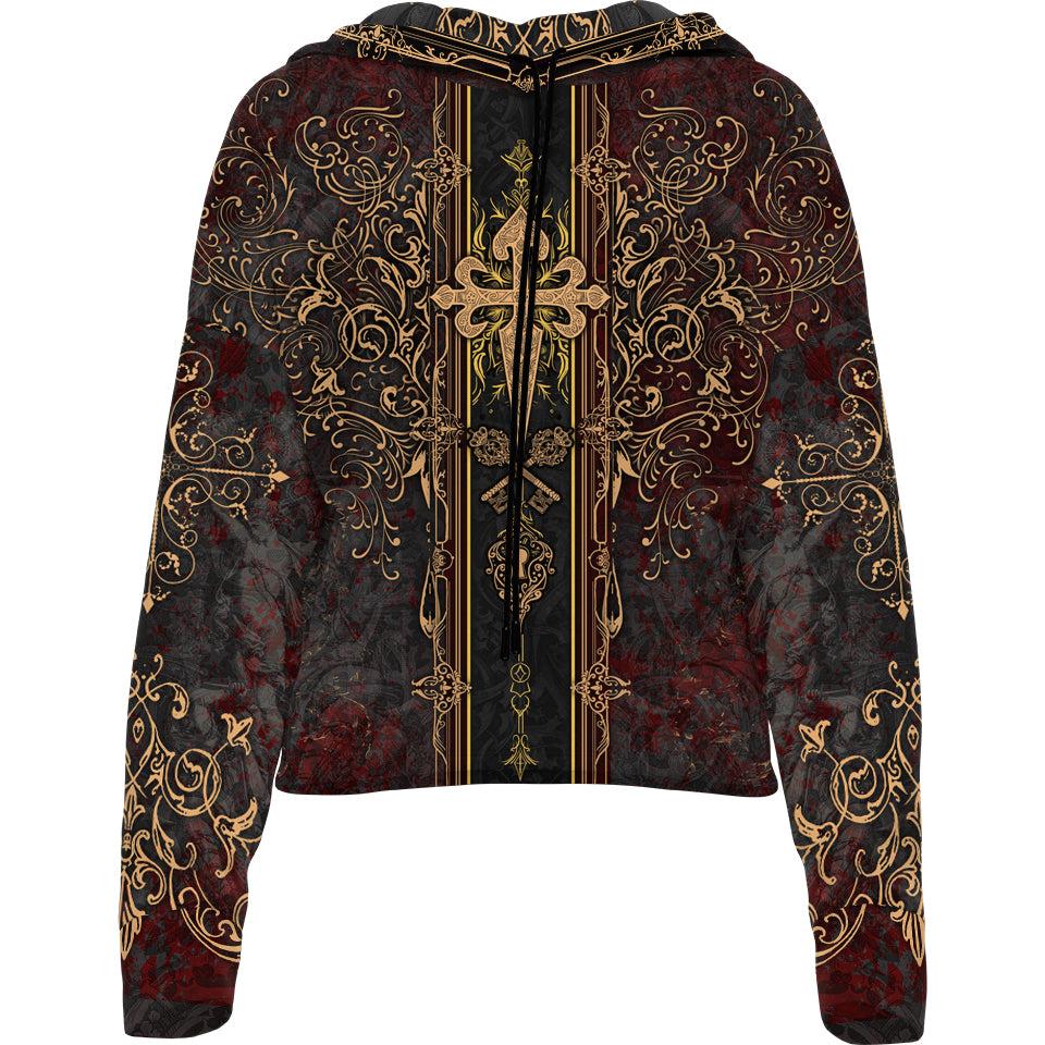 Dominion Drop Shoulder Crop Hoodie