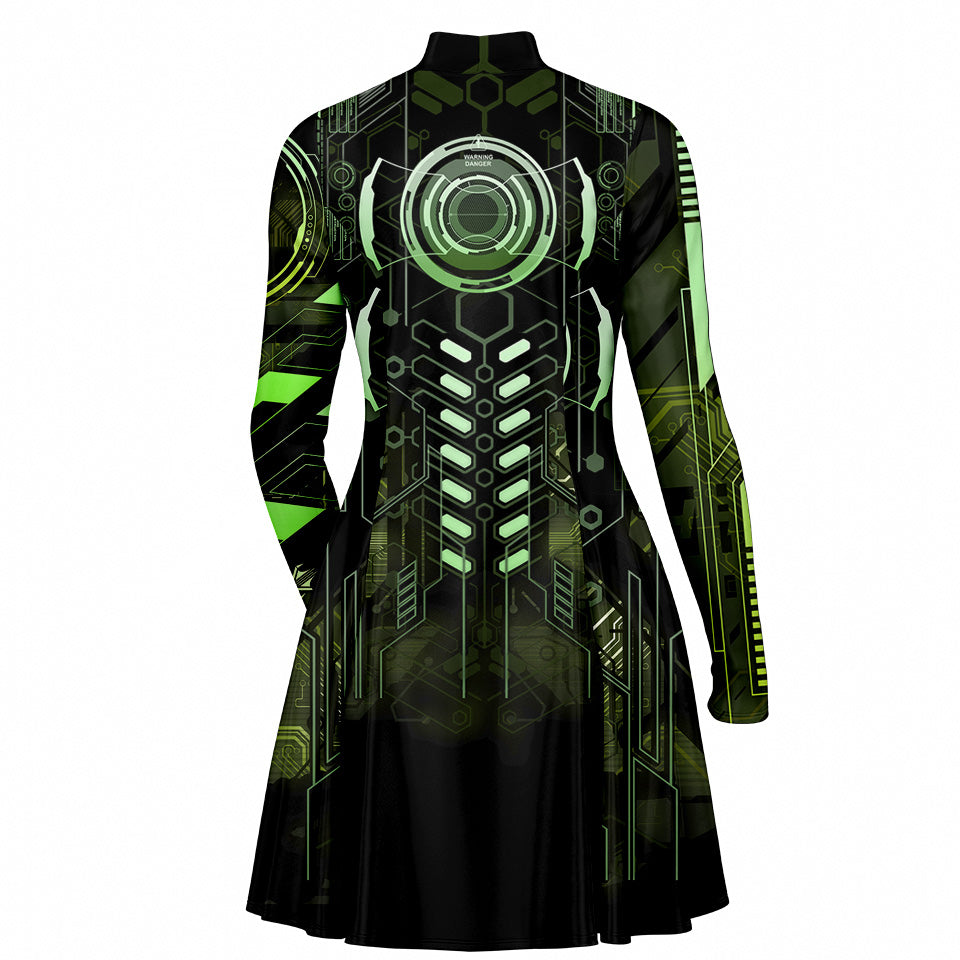 Protocol Zero Skater Dress - Biocore Edition