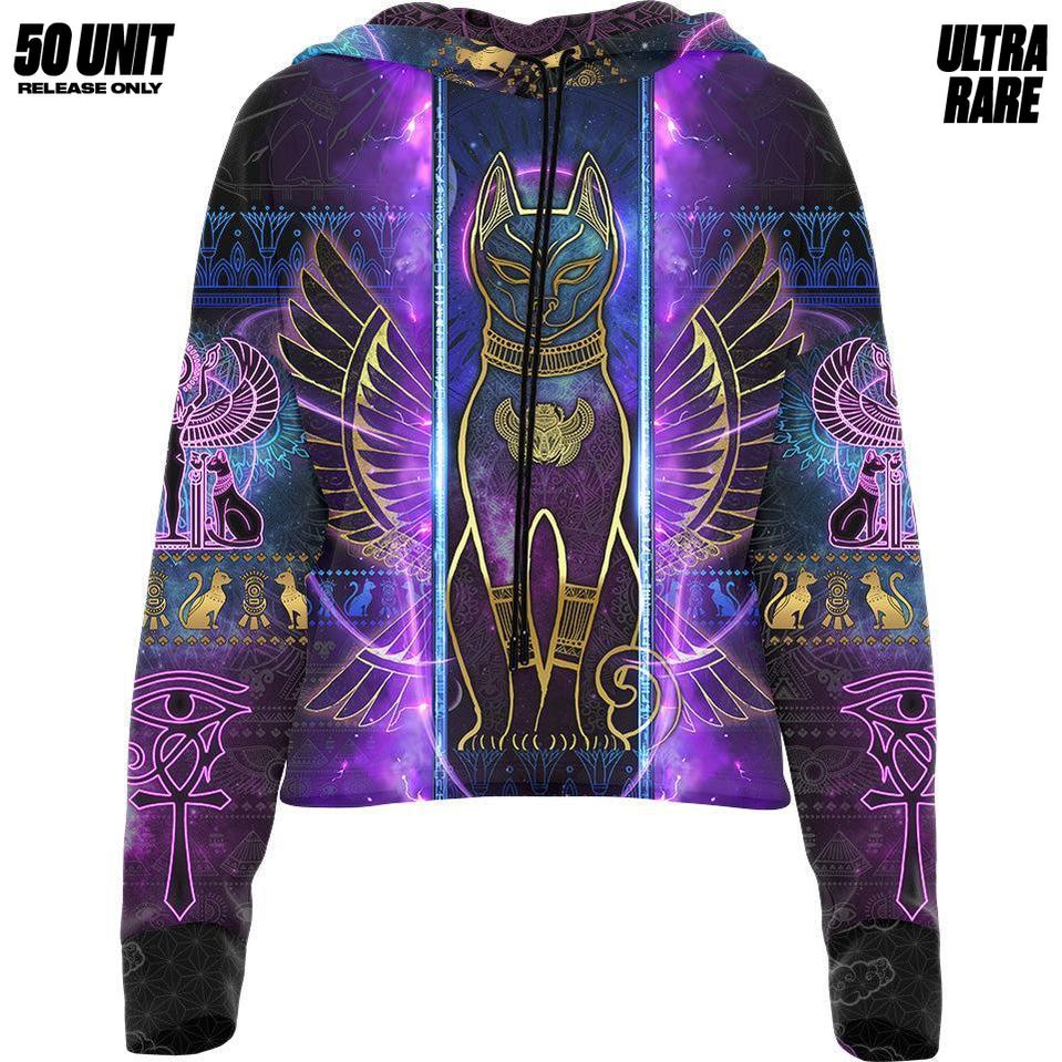 Bastet Drop Shoulder Crop Hoodie - Solarveil Edition - Ultra Rare - 50 Unit Release