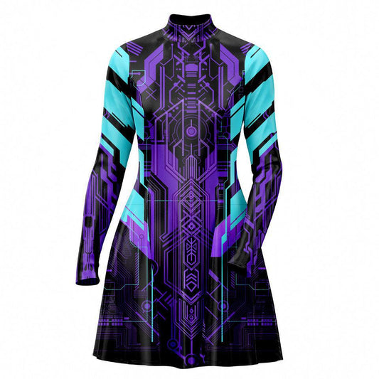 Ultraviolet Skater Dress