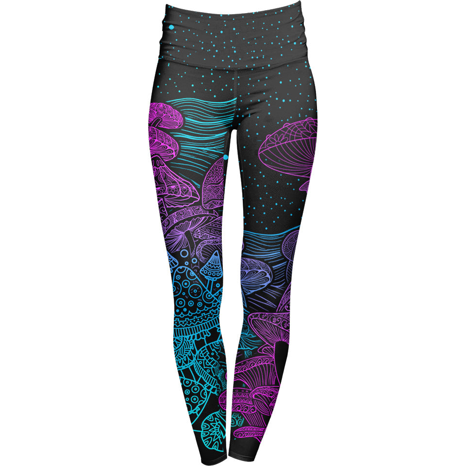 Mycelia High Waisted Leggings & Crop Hoodie Set