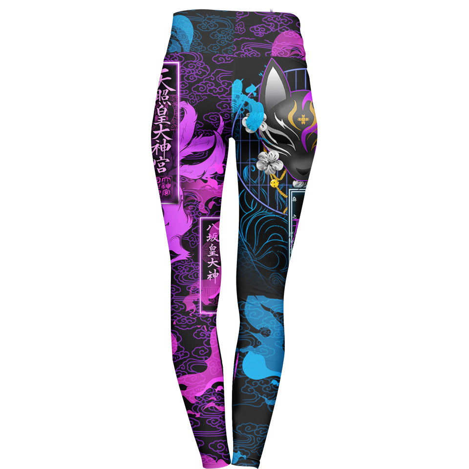 Kitsune High Waisted Leggings - Ameratsu Edition - Ultra Rare - 50 Unit Release