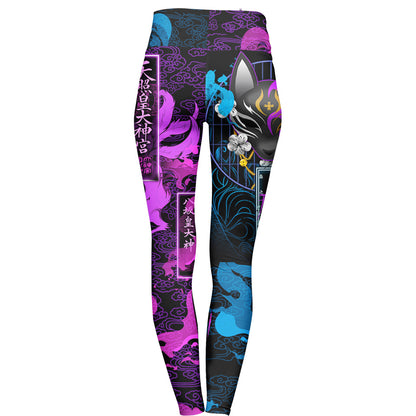 Kitsune High Waisted Leggings - Ameratsu Edition - Ultra Rare - 50 Unit Release