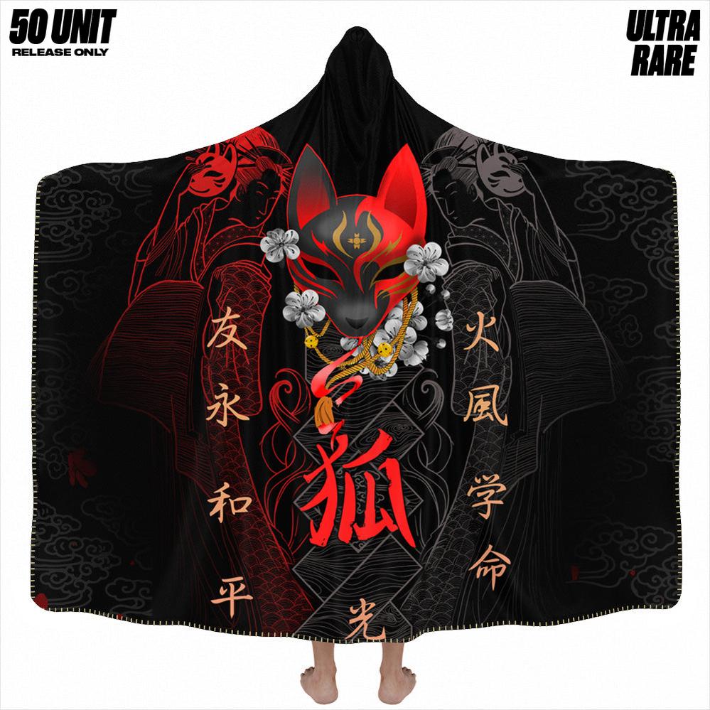 Kitsune Hooded Blanket - Bijuu Edition - Ultra Rare - 50 Unit Release