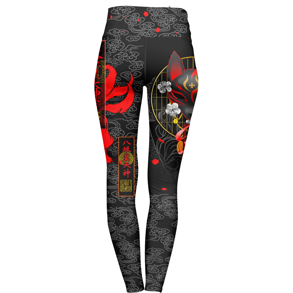 Kitsune High Waisted Leggings - Bijuu Edition - Ultra Rare - 50 Unit Release