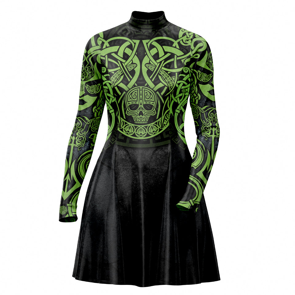 Medusa Skater Dress - Snake Edition
