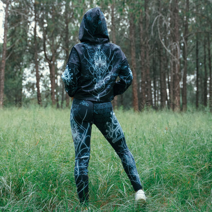 Elven Drop Shoulder Crop Hoodie - Fantasy Edition