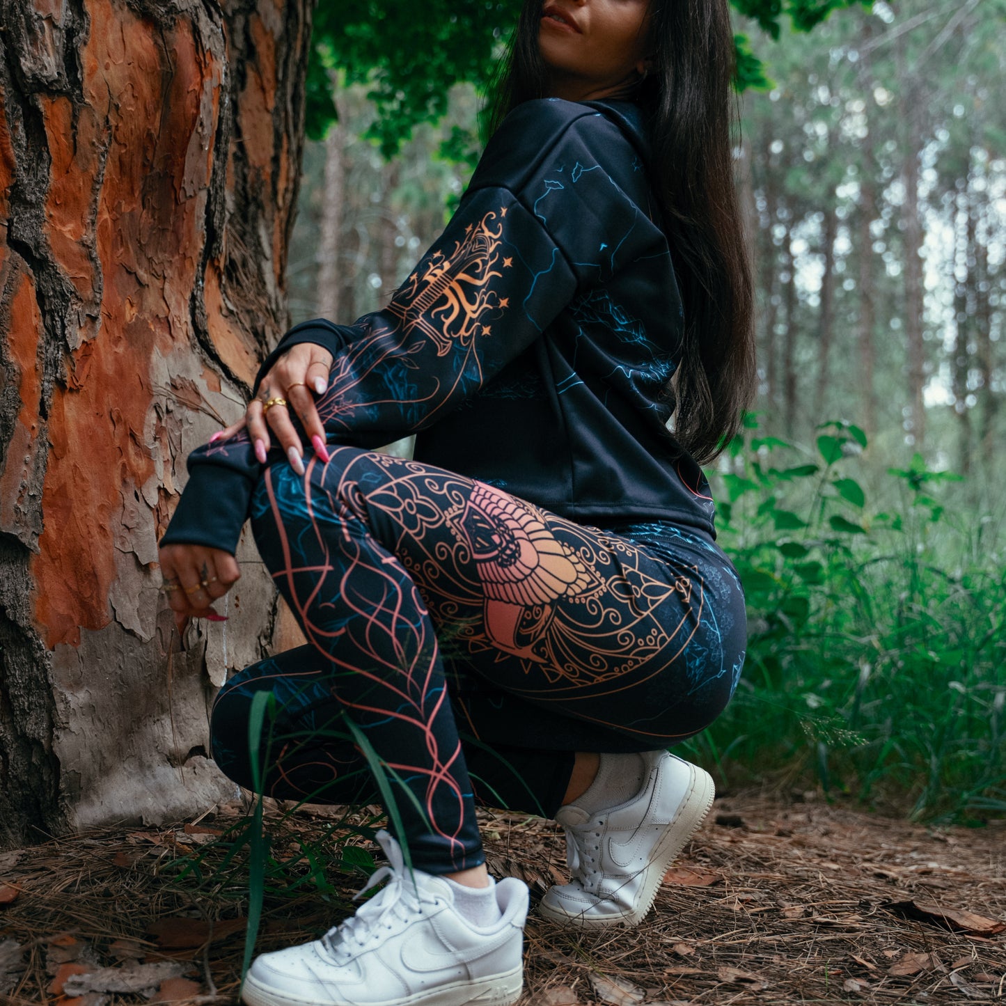 Elven Drop Shoulder Crop Hoodie