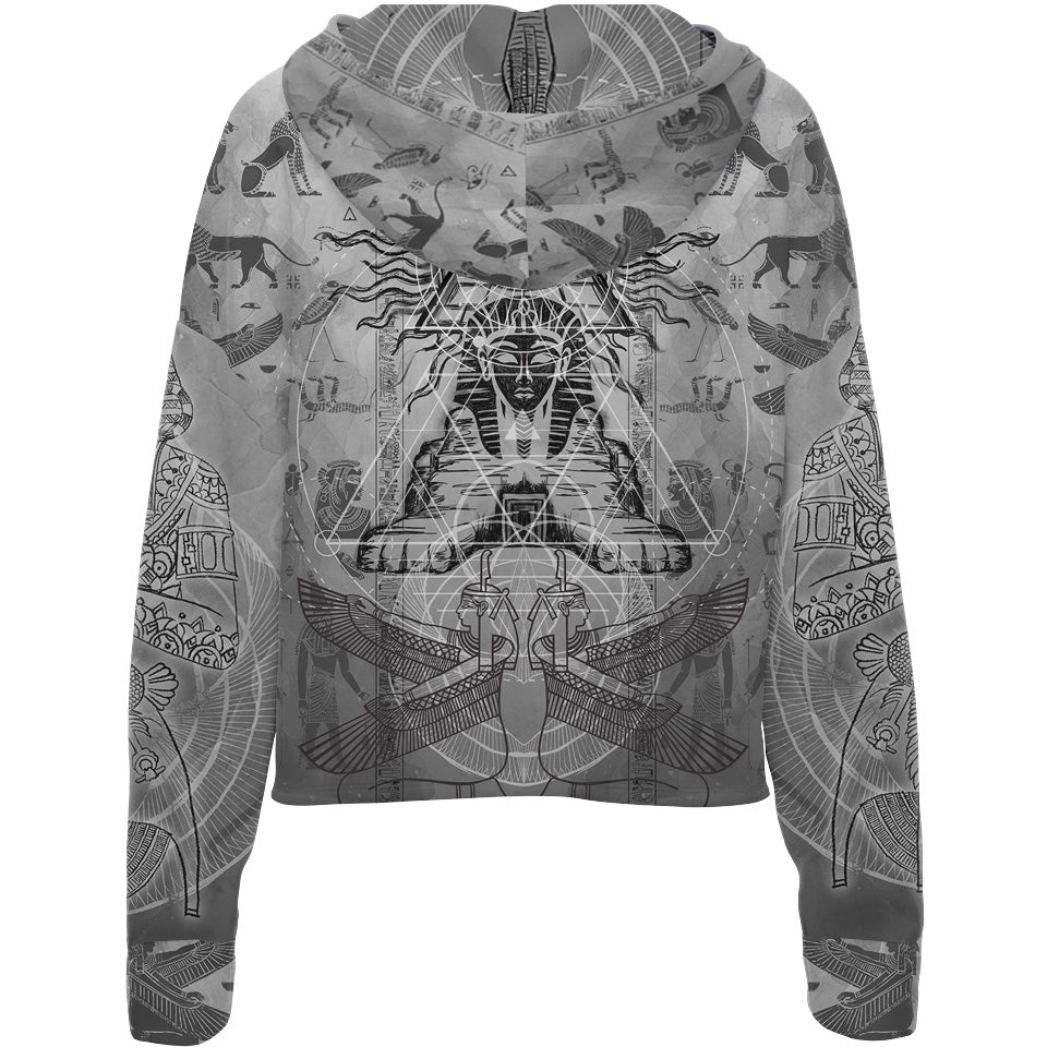 Sphinx Drop Shoulder Crop Hoodie