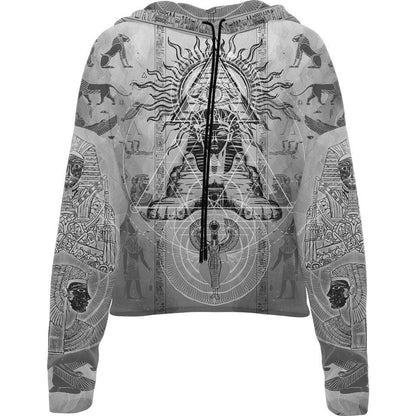 Sphinx Drop Shoulder Crop Hoodie