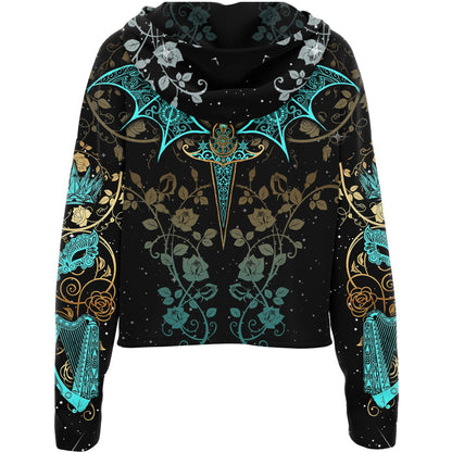 Starfall Drop Shoulder Crop Hoodie