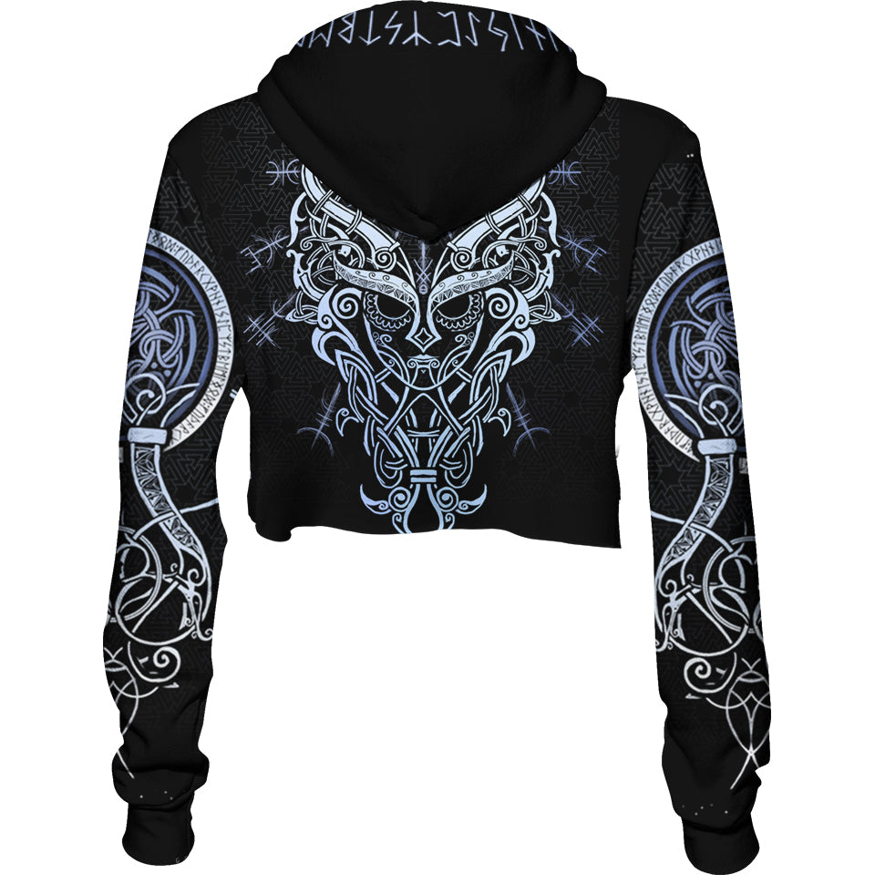 Valkyries of Valhalla Crop Hoodie