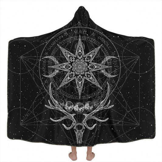Yule Hooded Blanket - Ghost Edition