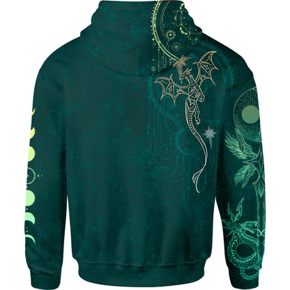 Celestial Dragon Zip Hoodie