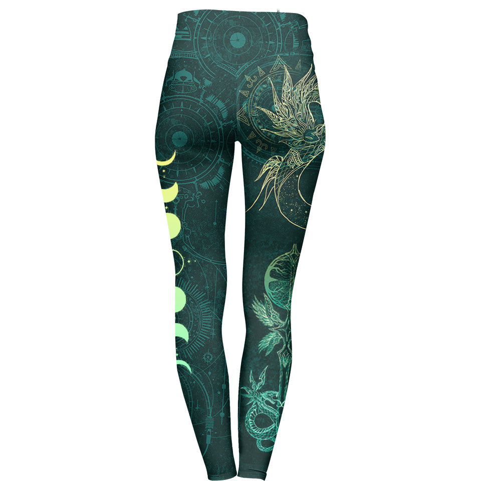 Celestial Dragon High Waisted Leggings