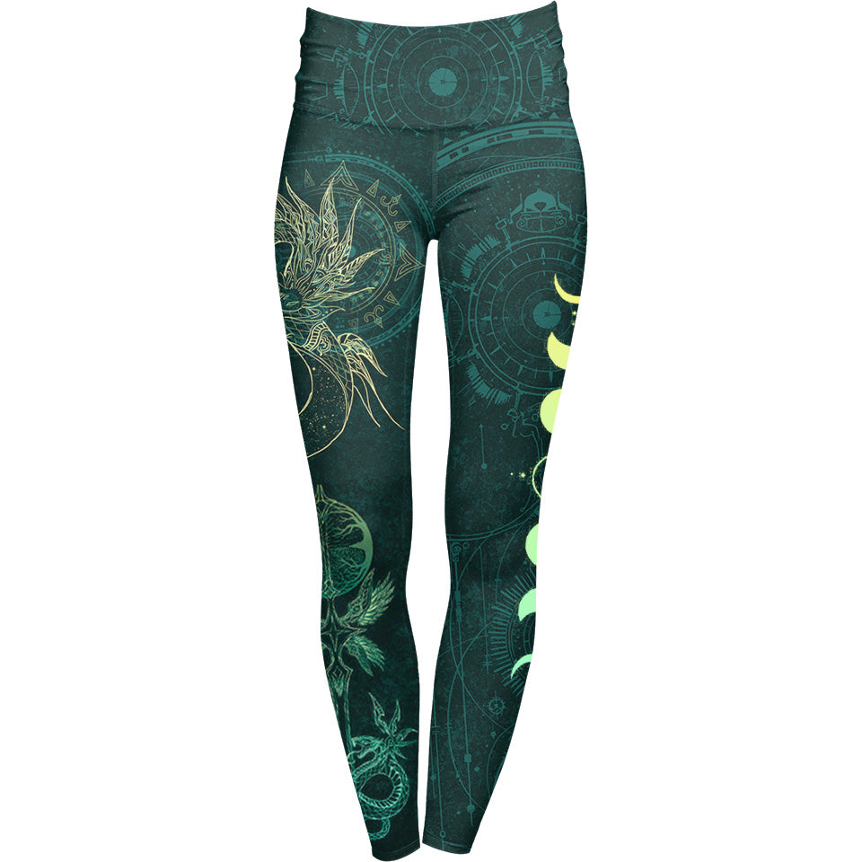 Celestial Dragon High Waisted Leggings