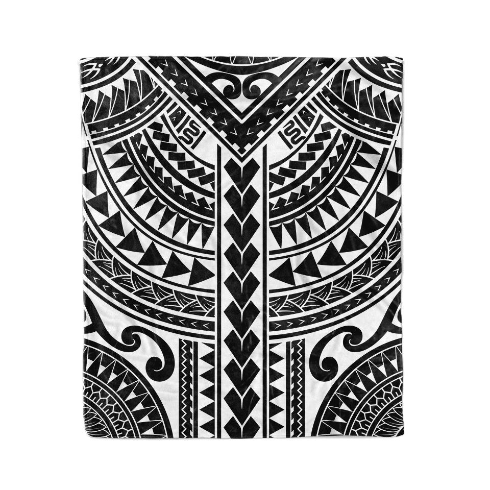 Blanket 50x60 / MicroFleece / White Makai Blanket MAKAI-WHITE_BLANKET-50x60