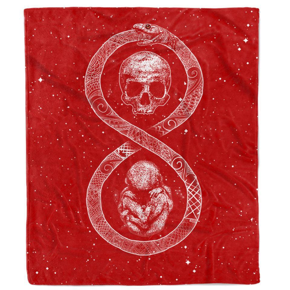 Blanket 60x80 / Sherpa Ouroboros Blanket - Red Edition OURO_BLANKET_60x80-SHERPA