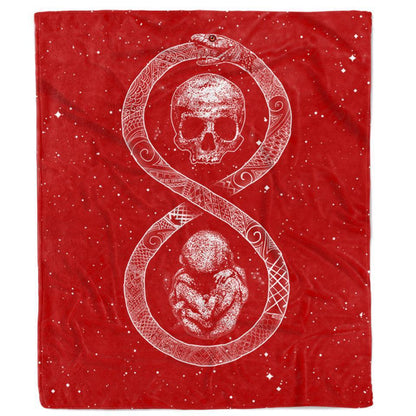 Blanket 60x80 / Sherpa Ouroboros Blanket - Red Edition OURO_BLANKET_60x80-SHERPA