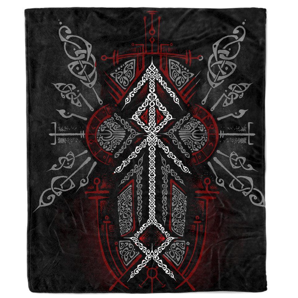 Blanket 60x80 / Sherpa Runes of Loki Blanket - Red Edition RULO_BLANKET_60x80-SHERPA