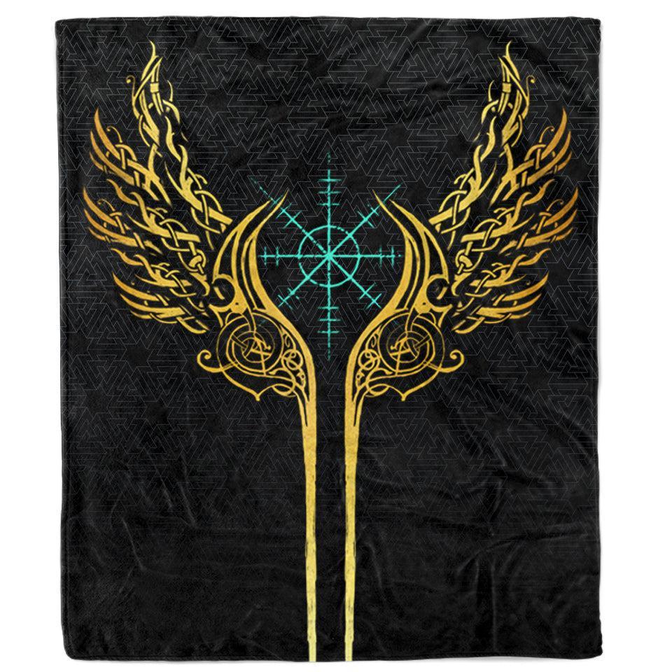 Blanket 60x80 / Sherpa Valkyries of Valhalla Blanket - Gold Edition VALKY_BLANKET_60x80-SHERPA