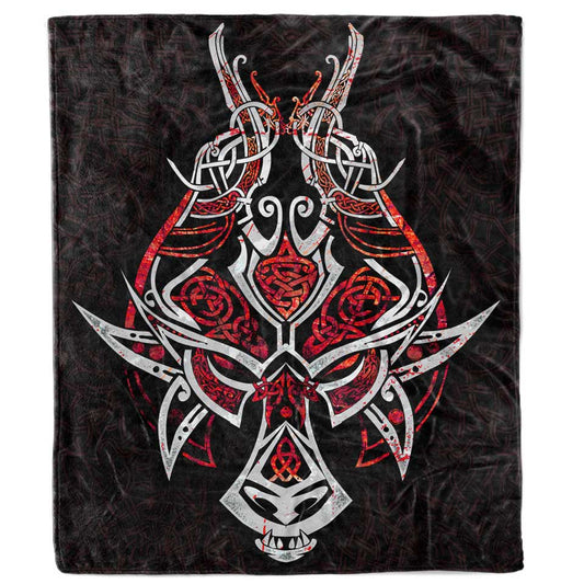 Blanket Adult-60x80 / Premium Sherpa Fenrir Blanket - Crimson Edition FENRIR-RED_BLANKET_60x80-SHERPA