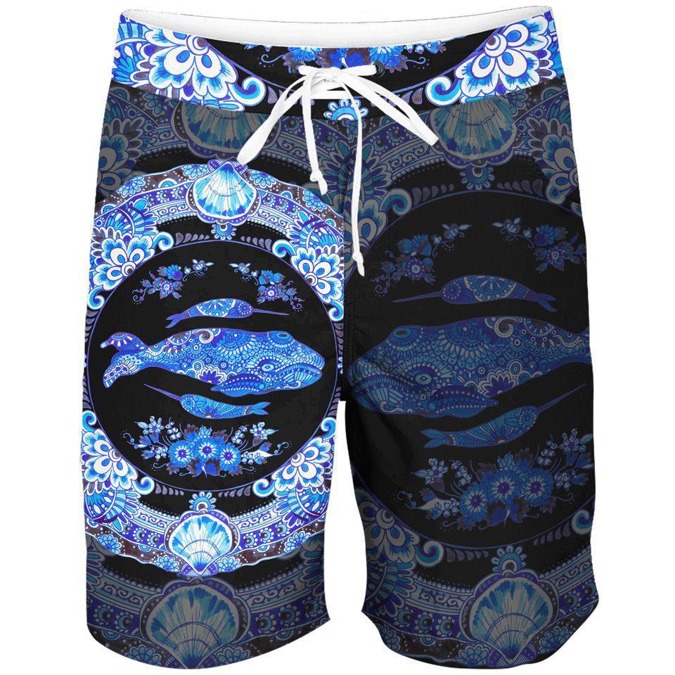 Boardshorts SM / 18 Inch / Black Delft Ocean Boardshorts DELFT-OCEAN-BLACK_BOARDSHORTS-18_SM