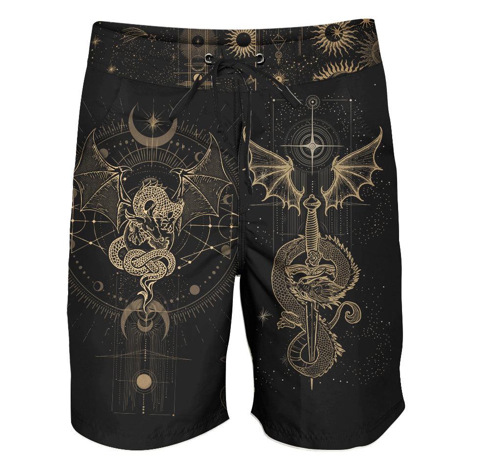 Boardshorts SM / 18 Inch Dragon Luna Boardshorts DRAGON-LUNA_BOARDSHORTS-18_SM