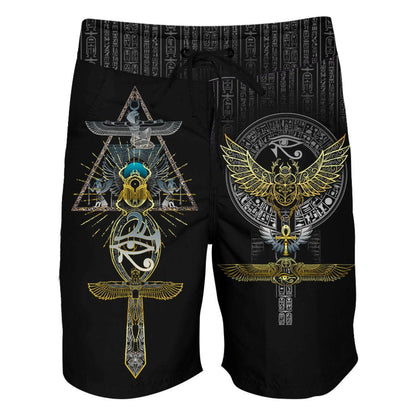 Boardshorts SM / 18 Inch Egyptian Scarab Boardshorts SCARAB_BOARDSHORTS-18_SM