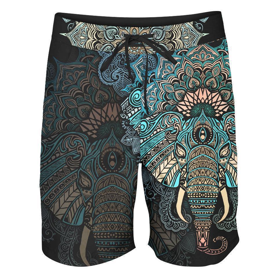 Boardshorts SM / 18 Inch Elephant Mandala Boardshorts - Spirit Edition ELEPHANT-CLRD_BOARDSHORTS-18_SM