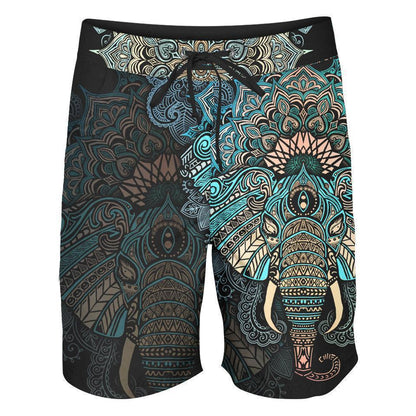 Boardshorts SM / 18 Inch Elephant Mandala Boardshorts - Spirit Edition ELEPHANT-CLRD_BOARDSHORTS-18_SM