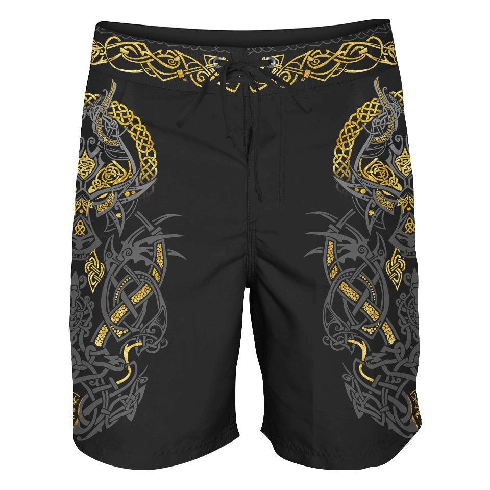 Boardshorts SM / 18 Inch Fenrir's Wrath Boardshorts BERSERKER-WOLF_BOARDSHORTS-18_SM
