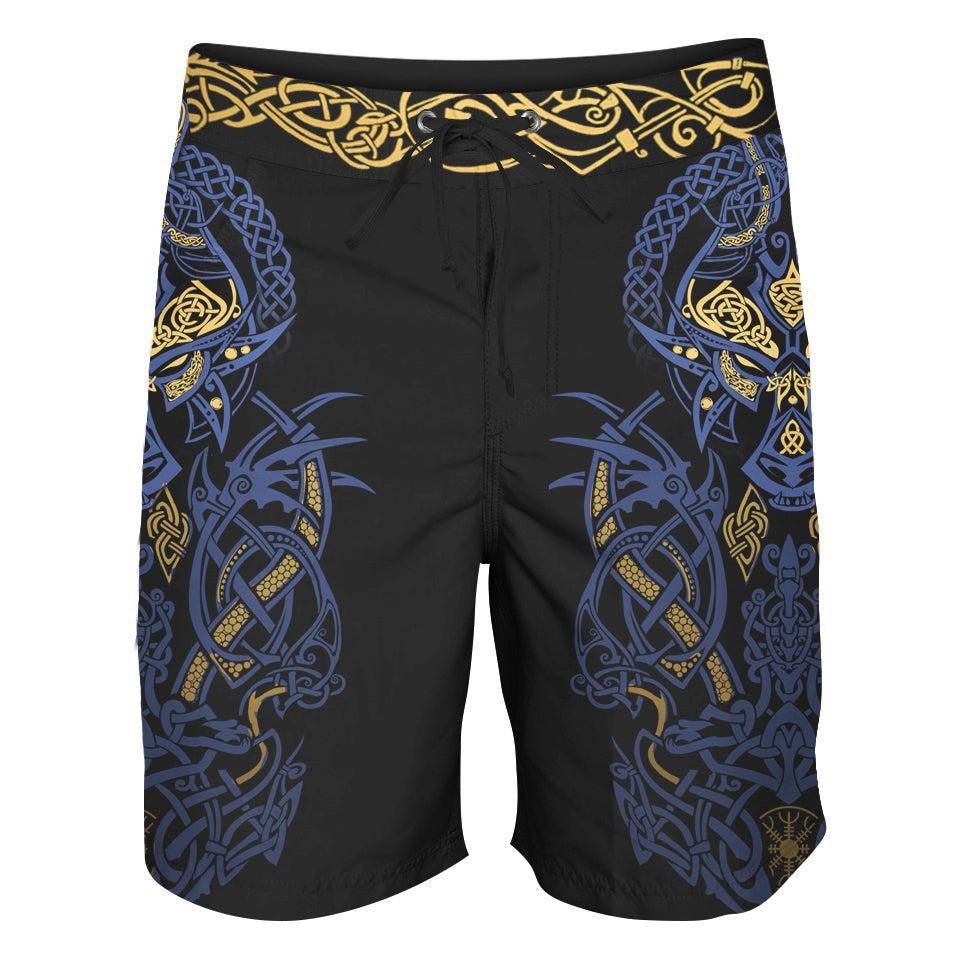 Boardshorts SM / 18 Inch Fenrir's Wrath Boardshorts - Blue Edition FRATH_BOARDSHORTS-18_SM