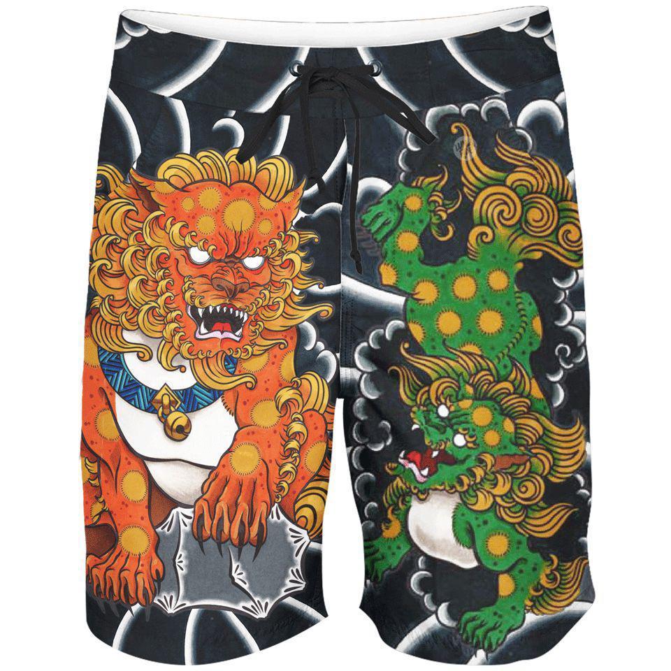 Boardshorts SM / 18 Inch Fu Dog Boardshorts FUDOG_BOARDSHORTS-18_SM