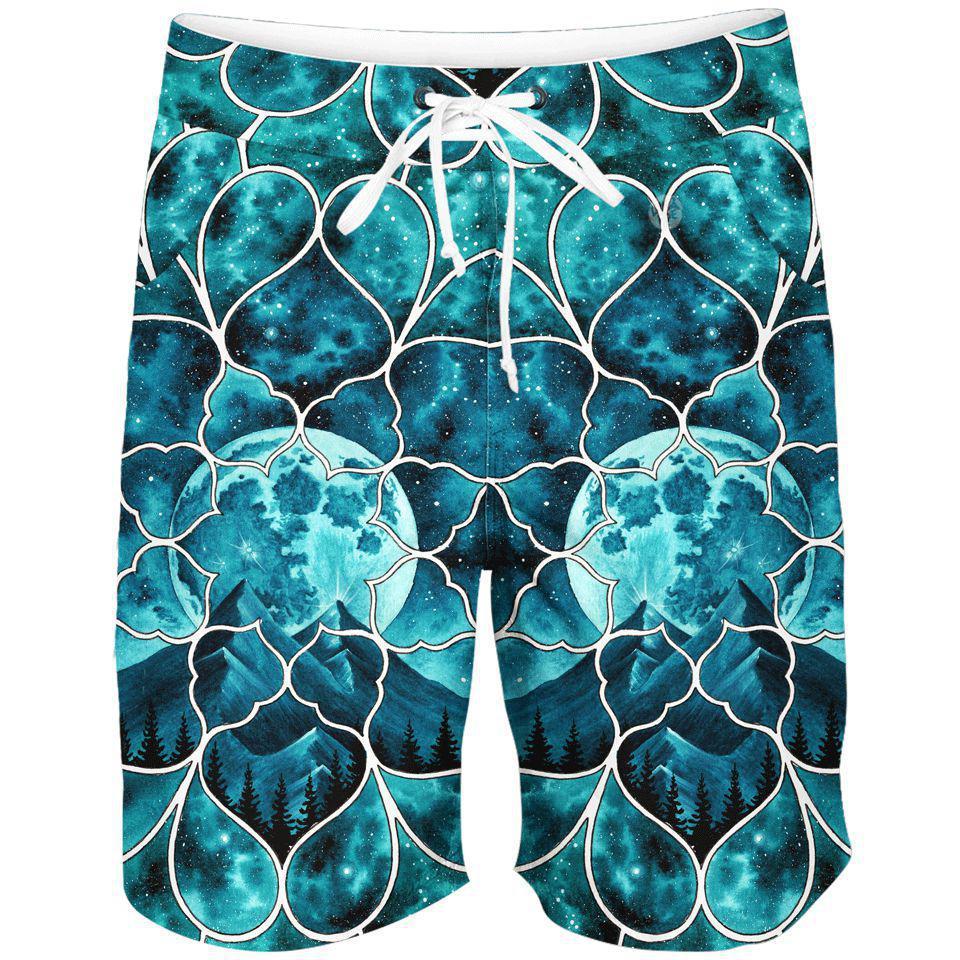 Boardshorts SM / 18 Inch / Original Celestial Mirage Boardshorts BROKEN-MOUNTAIN-V1_BOARDSHORTS-18_SM