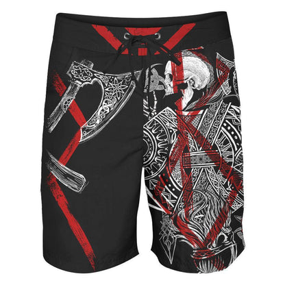 Boardshorts SM / 18 Inch Ragnar Lothbrok Boardshorts LOTHBROK-V3_BOARDSHORTS-18_SM
