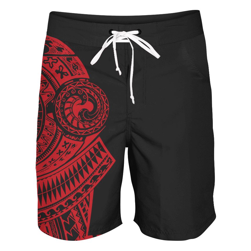 Boardshorts SM / 18 Inch / Red Polynesian Boardshorts POLYNESIAN-RED_BOARDSHORTS-18_SM