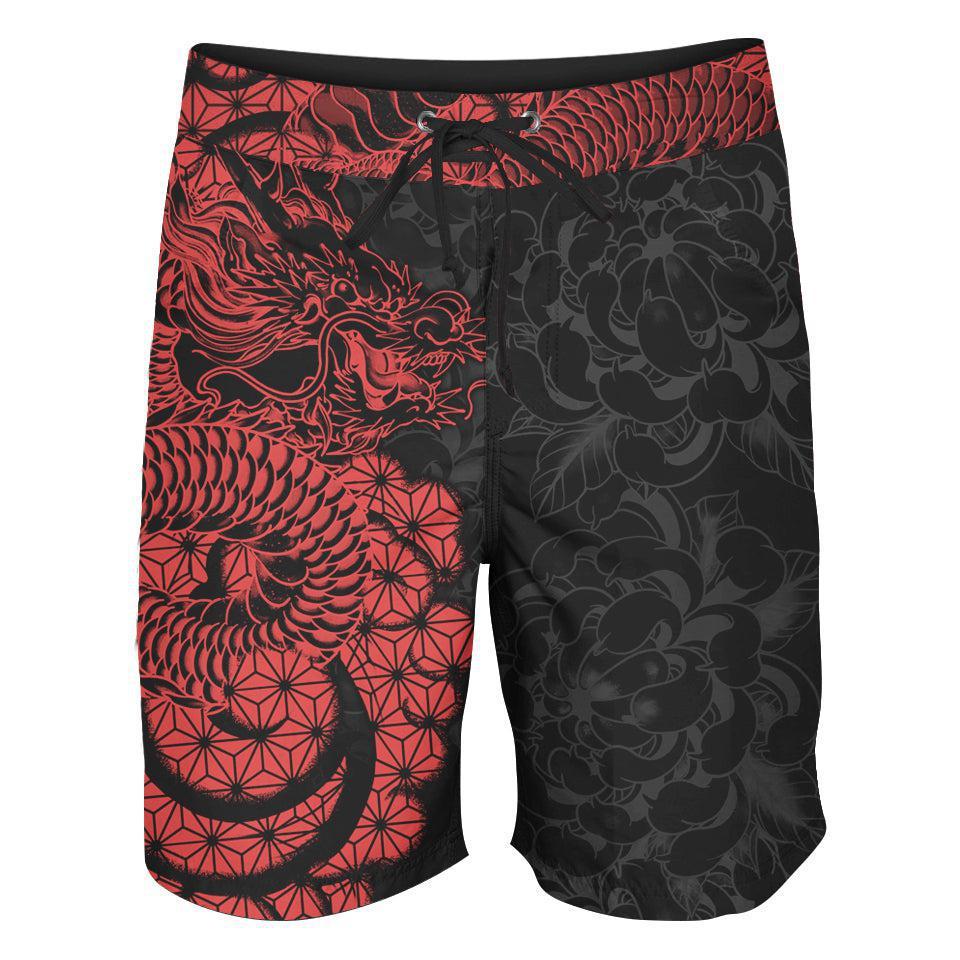 Boardshorts SM / 18 Inch Ryu Boardshorts - Aka Edition RATSU_BOARDSHORTS-18_SM