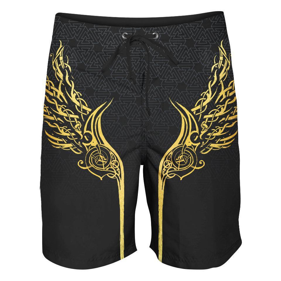 Boardshorts SM / 18 Inch Valkyries of Valhalla Boardshorts - Gold Edition VALKY_BOARDSHORTS-18_SM