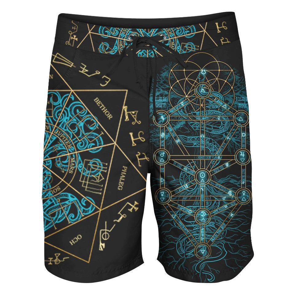 Boardshorts SM / 18 Inch World Tree Boardshorts - Limited WORLD-TREE-BLUE_BOARDSHORTS-18_SM