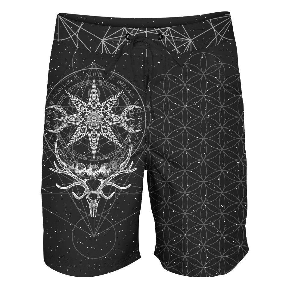 Boardshorts SM / 18 Inch Yule Boardshorts - Ghost Edition YULE-BLACK_BOARDSHORTS-18_SM