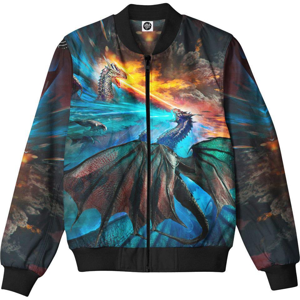 Fire and Ice Dragons Bomber Jacket – Lunafide