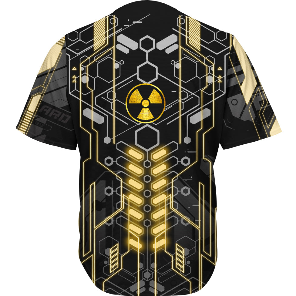 Button Up Shirt Atomic Baseball Shirt