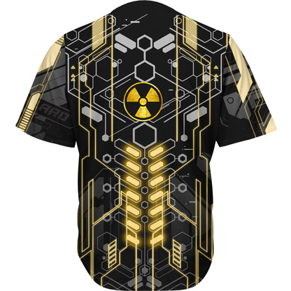 Button Up Shirt Atomic Baseball Shirt