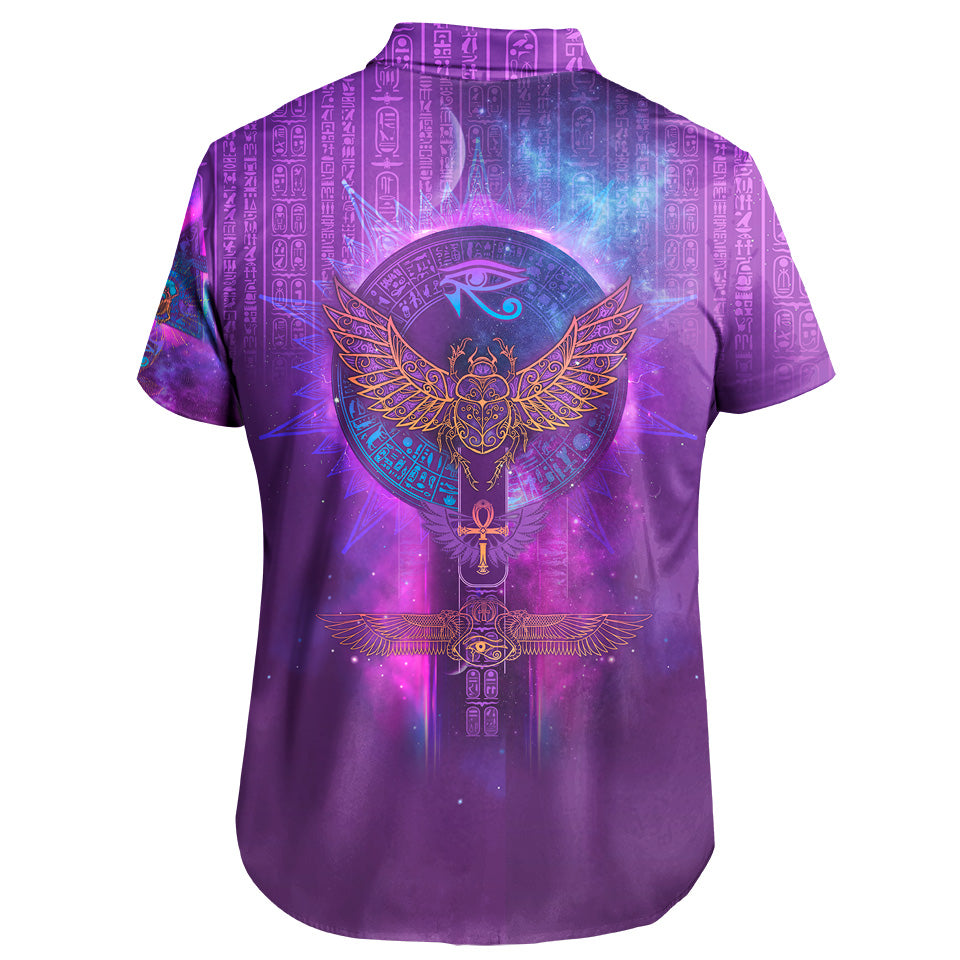 Button Up Shirt Egyptian Scarab Special Edition Button Up Shirt